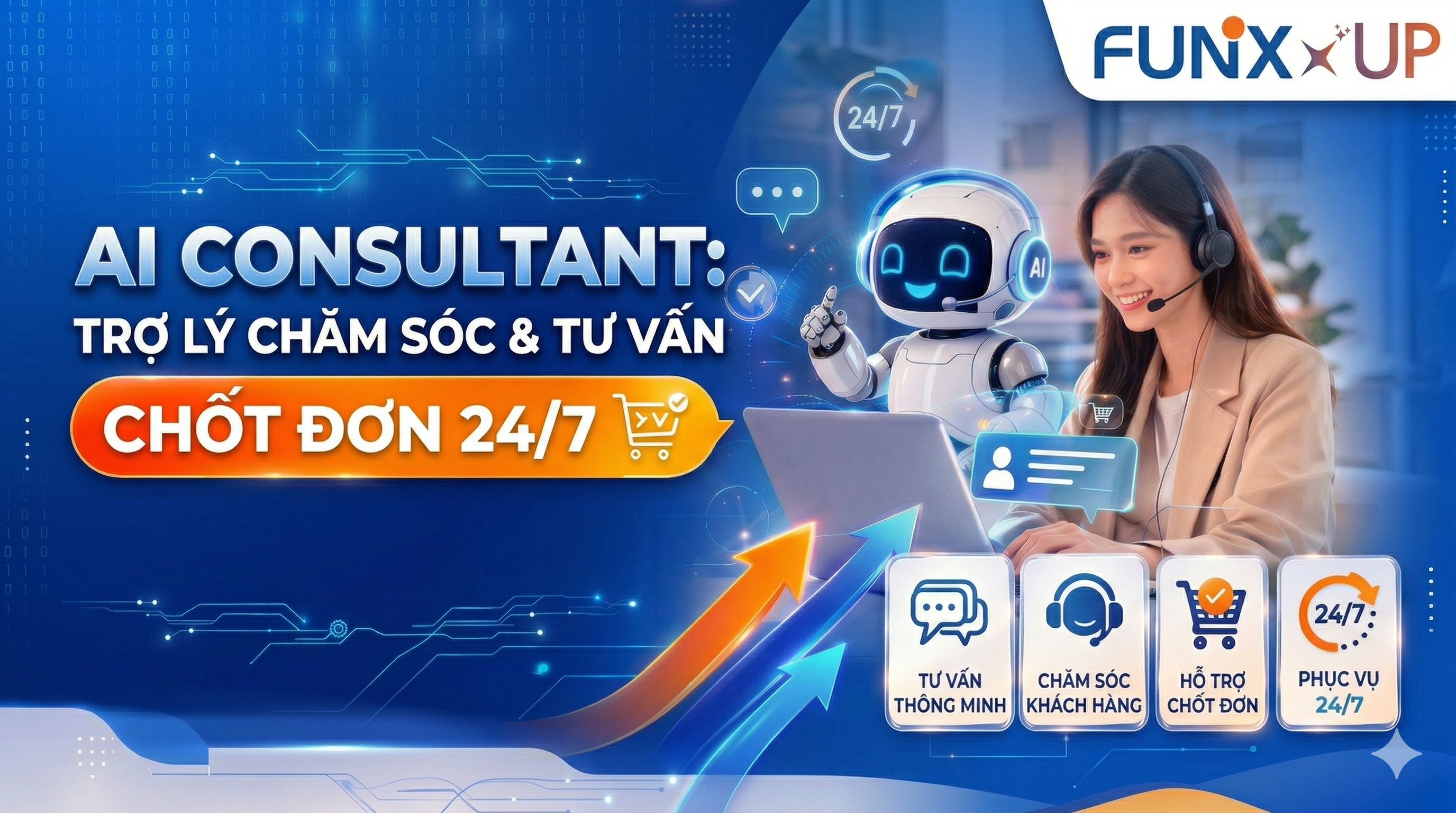 AI Consultant: Trợ lý Chăm sóc & Tư vấn Chốt đơn 24/7 SBC126x_VN